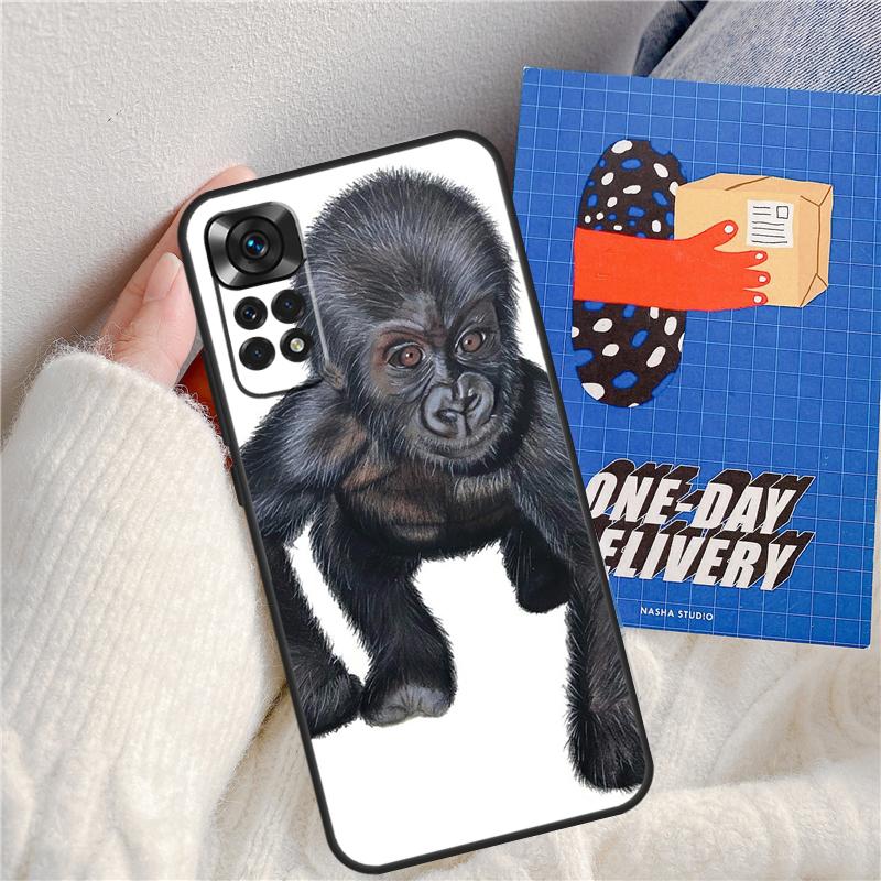 Monkey Gorilla Ape Baby Funda For Xiaomi Redmi 14C 10C 12C 13C Redmi Note 14 Pro 9 10 11 12 10S 11S 12S 13 Pro Case