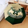 Bucks Team Logo Artwork Umbrella Folding Umbrella, Automatic Umbrella 8-Frame for Travel, Camping Use Gift for Halloween Christmas
