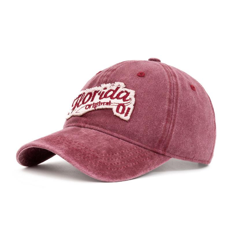 Vintage Buchstaben Baseballkappe Damen Bestickte Kappe Herren Outdoor Sport Sonnenhut