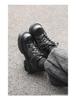 Men's British Style Height Increasing Derby Shoes - Black Leather, Thick Sole, Casual or Wedding Wear