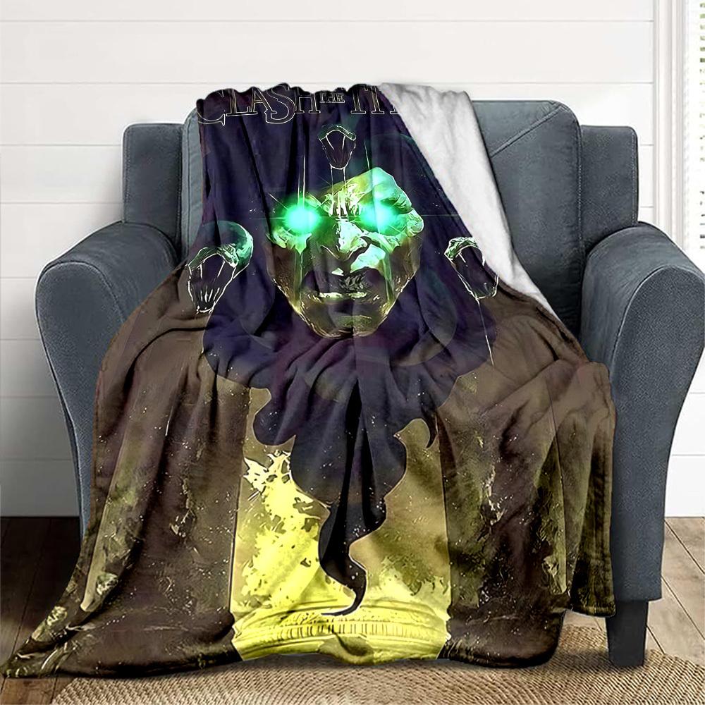 1pc Clash of the Titans Blanket Polyester Fiber, All Season Comfort for Sofa, Bed, Office, Car, Camping Ideal Home Decor & Gift, Office Comfort