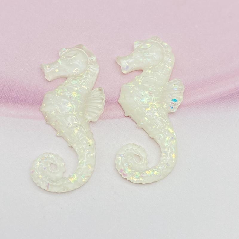 12 Stück Kawaii Süße Gemischte Cartoon Seepferdchen Flache Rückseite Harz Cabochons Scrapbooking DIY Schmuck Bastel Dekoration Zubehör G64