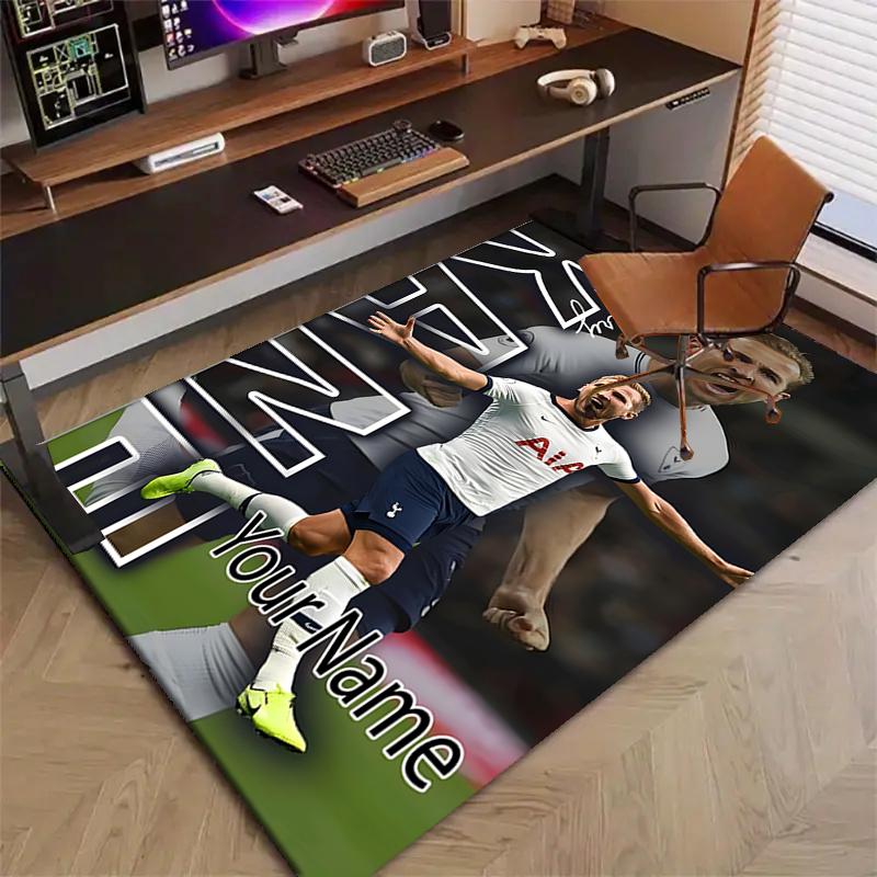 Harry Kane Design Area Rug Personalized Name- Non-Slip, Soft & Cozy Floor Mat for Living Room, Office - Indoor/Outdoor Carpet