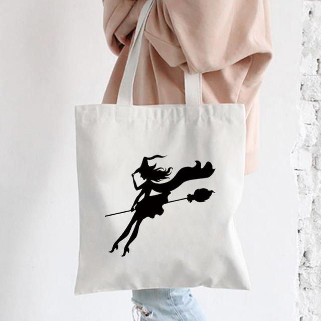 Damska Torba na Ramię Graficzna Torebka Tote na Zakupy Stylowe Torby Kobiety Płótno Casualowa Torba Shopper Plecak Torby Szkolne Nadruk