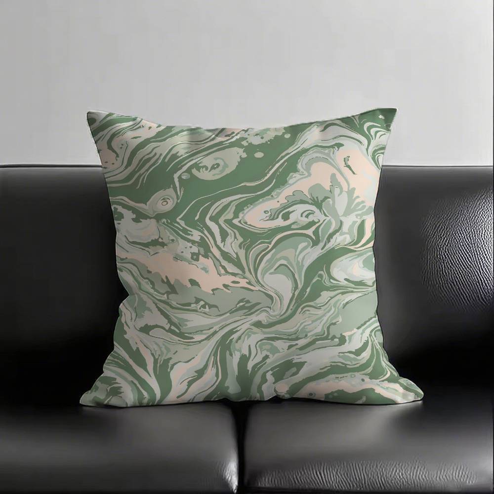 1pc Marble Pattern Pillow Case Fashion Square Pillowcase Bedroom Sofa Room Ins Decoration Leisure