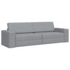 Sofa Bed Light Grey 245 X 78 X 77 Cm Fabric