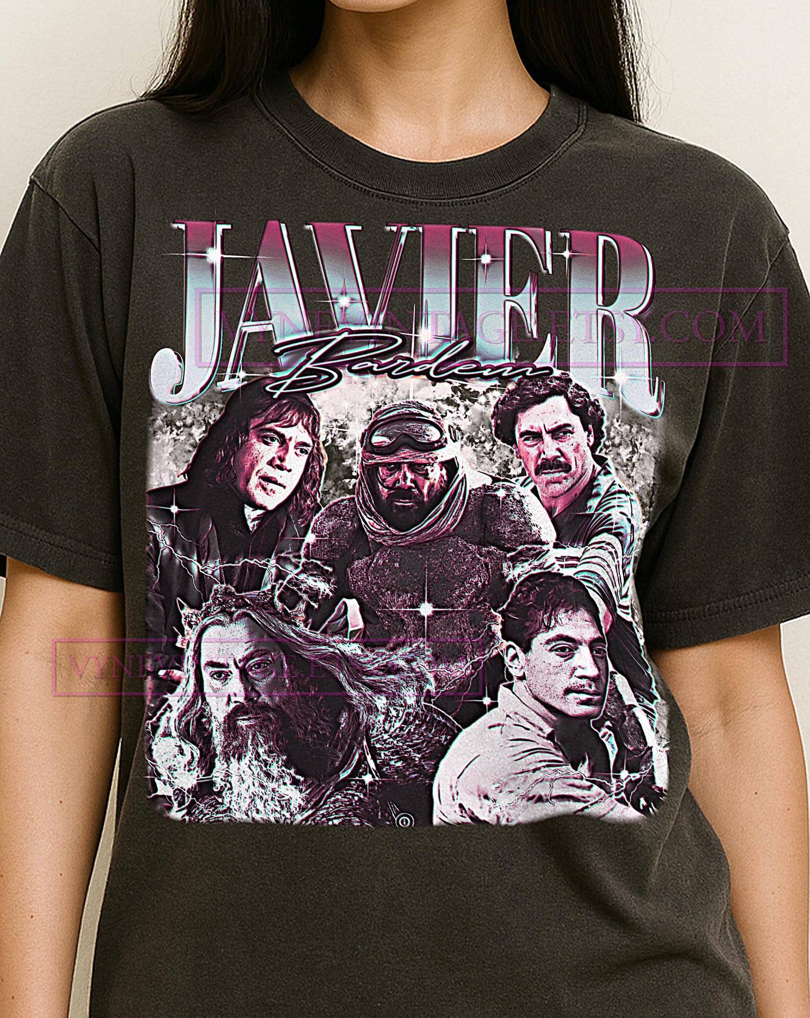 Javier Bardem Shirt, 90s Vintage Retro Bootleg Javier Bardem T-Shirt, Iconic Actor Graphic Tee, Cinema Legend Fan Gear S