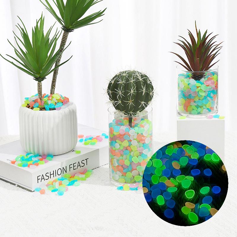 1cm Luminous Fluorescent Stones for Aquarium and Garden Landscaping