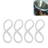 4PCS Water Distiller Sealing   Silicone Heat Resistance Water Distiller Gaskets Spare Parts for Replacement