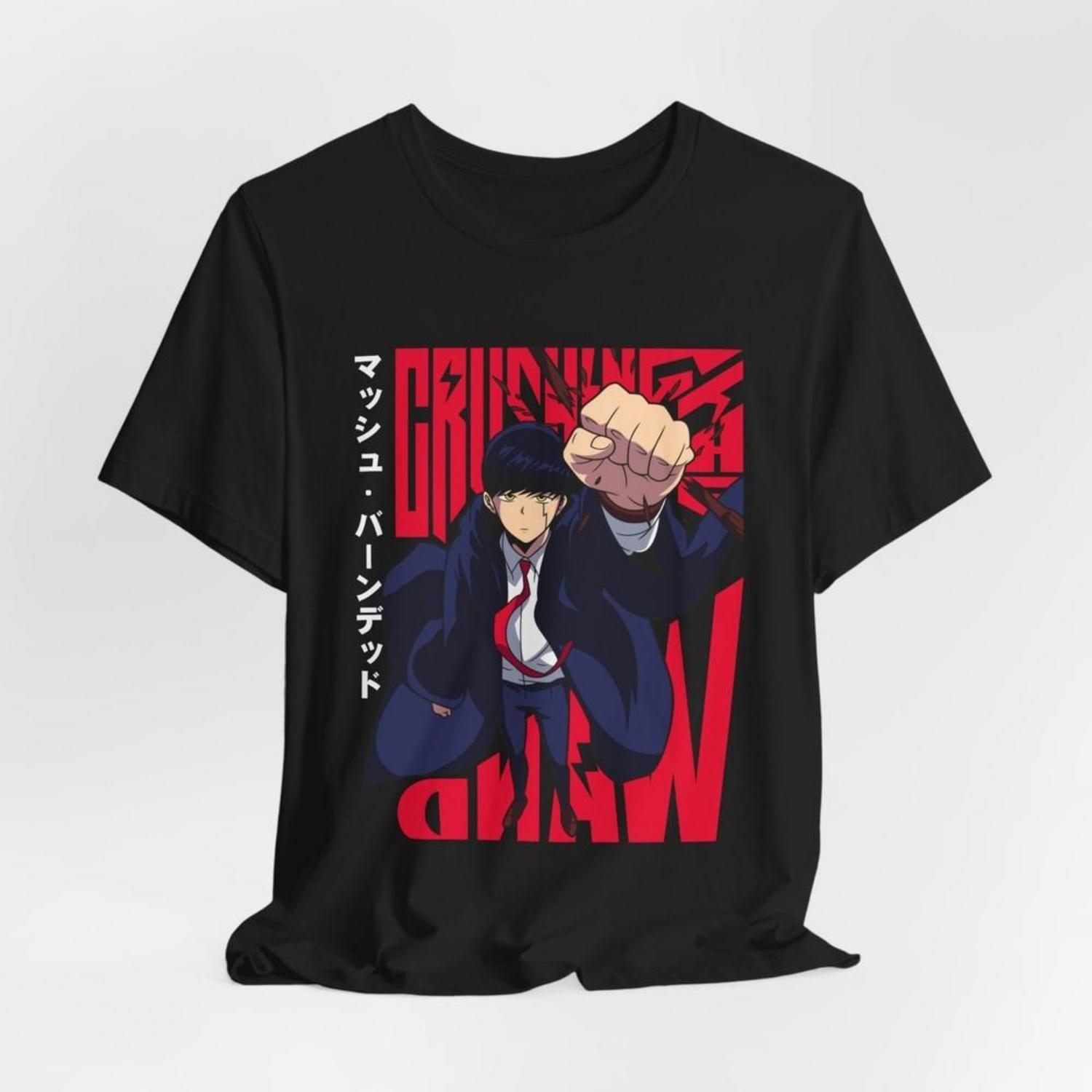 

Bold Mashle Tee – Unisex Anime Graphic for Fans of Magic Power and Humor Unisex T-Shirt S чёрный
