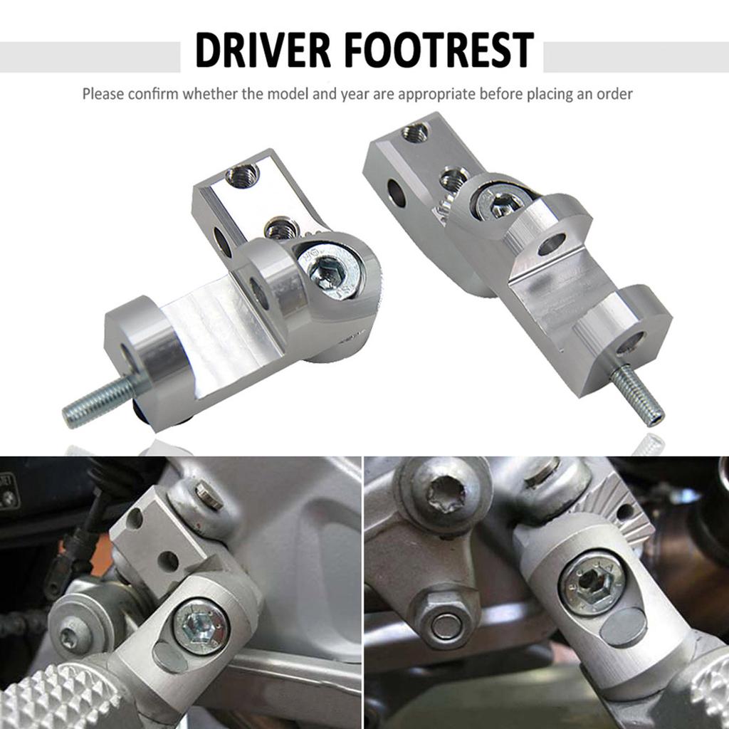 Motorcycle Driver Passenger Footrest Lowering Links for R1200GS RT F850GS S1000XR K1600GTL B Foot Peg Lowering Plates