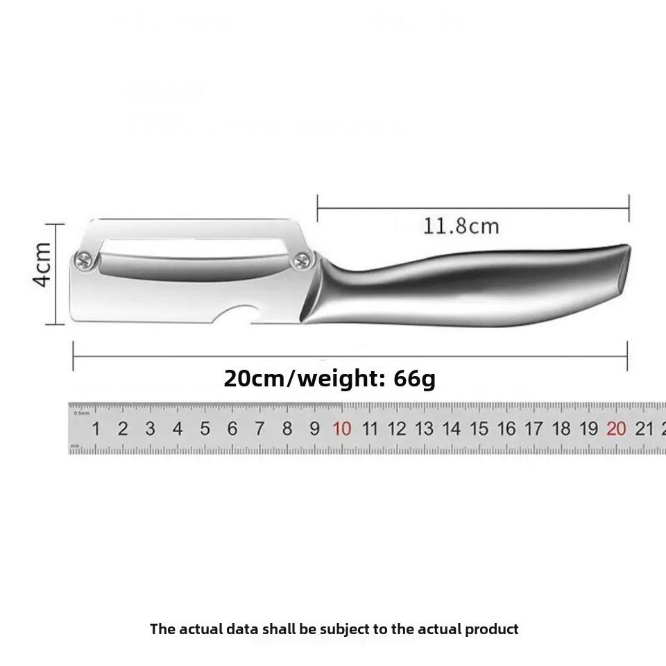 

Овощечистки и фруктов из нержавеющей стали с острыми лезвиями, простой и деликатный инструмент для очистки овощей и фруктов для использования на кухне, подходит Paring Knife серебряный