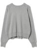B:MING LIFE STORE by BEAMS Women's Long Sleeve Knit 2-Way Sweat-Like Cardigan, TOP_GREY, FREE Size