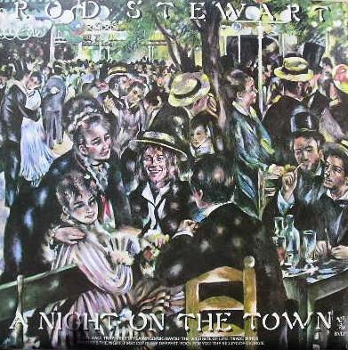 

LP Record ROD STEWART - A Night On The Town RVLP1 Riva 1976 UK Rock Used