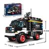 Baustein-Technologie Swat-Team Geländegängiges gepanzertes Fahrzeug Streifenwagen Spielzeugmodell Montage Kleine Partikel