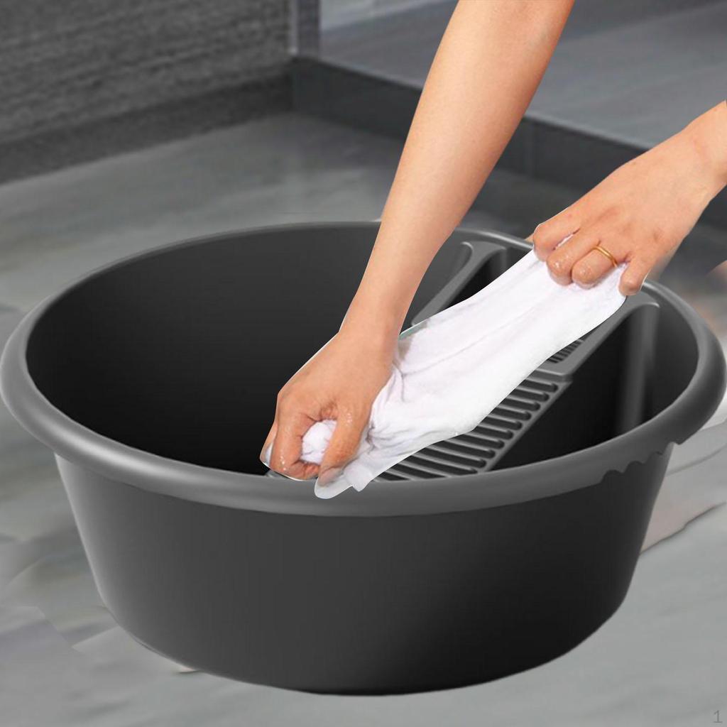 Washboard Basin Cleaning Home Bathroom Washroom Hand Wash Board Laundry Washtub for Towels