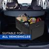 1PC Large capacity car storage box, foldable and multi compartment, with reinforced handles,suitable for camping,home,office use