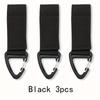 3/6Pcs Keychain Holders - Nylon Webbing Hanging Gear Clips with Triangular Buckle Hook for Outdoor Camping
