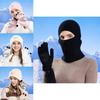 Casual Knit Hat For Women With Neck Protection And Windproof Face Mask For Winter