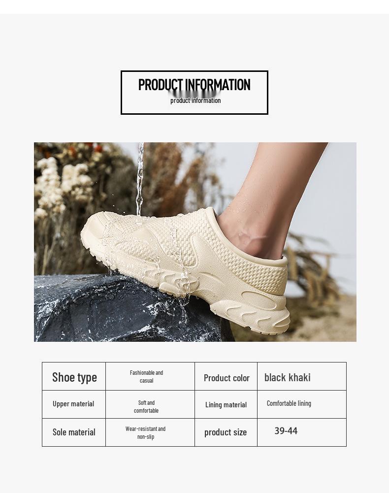 Men's Summer 2025 High-Elastic Shock-Absorption Sports Slippers with Thick Sole for Cool Outdoor Wear