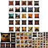 Cotton Linen Halloween Sofa Decor Cushion Cover With Stylish Pumpkin Design
