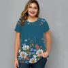 Floral T Shirt For Women Oversized Y2k Girls Clothes O Neck Fashion Short Sleeve Blouse Summer New Streetwear Female Casual Tops