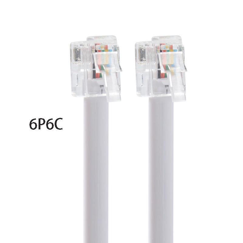 6P6C Telefonkabel Reines Kupfer 6-adrig 6P6C RJ11 RJ12 für Telefon Audio Signalleitung Automobil Verstärker Kabel Verlängerungskabel