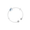 Swarovski Funkelndes Schwan Halsketten- und Armband-Set Damenschmuck Silber ES2020091005