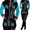 Womens Casual Cardigan Long Sleeved Hooded Sweater Youth Set