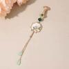 Four Gentleman Flowers Themed Ornamental Pin Secure Back Closure Traditional Asian Inspired Jewelry Accessory For Ladies
