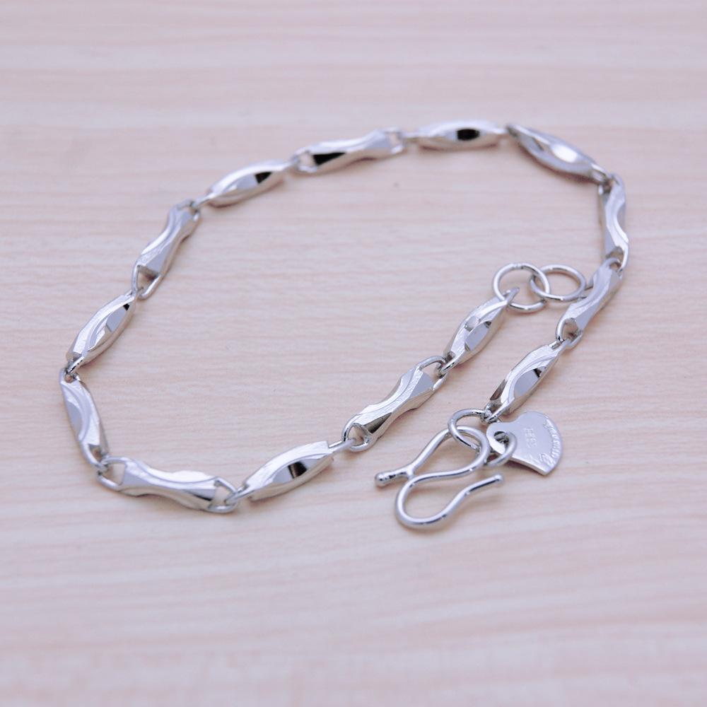 Platinum-Plated Men'S Twisted Ingot Bracelet Temperament Simple Jewelry Popular Temperament