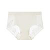 Sexy Lace Underwear for Women Mid Rise Seamless Floral Lace Sheer Briefs Stretchy No Show Hipster Panties