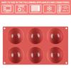 SJ 9 Types Half Sphere/Flat Round Silicone Mold Cake Decorating Tools Silicone Mold Chocolate Cookies Sandwich Bakeware
