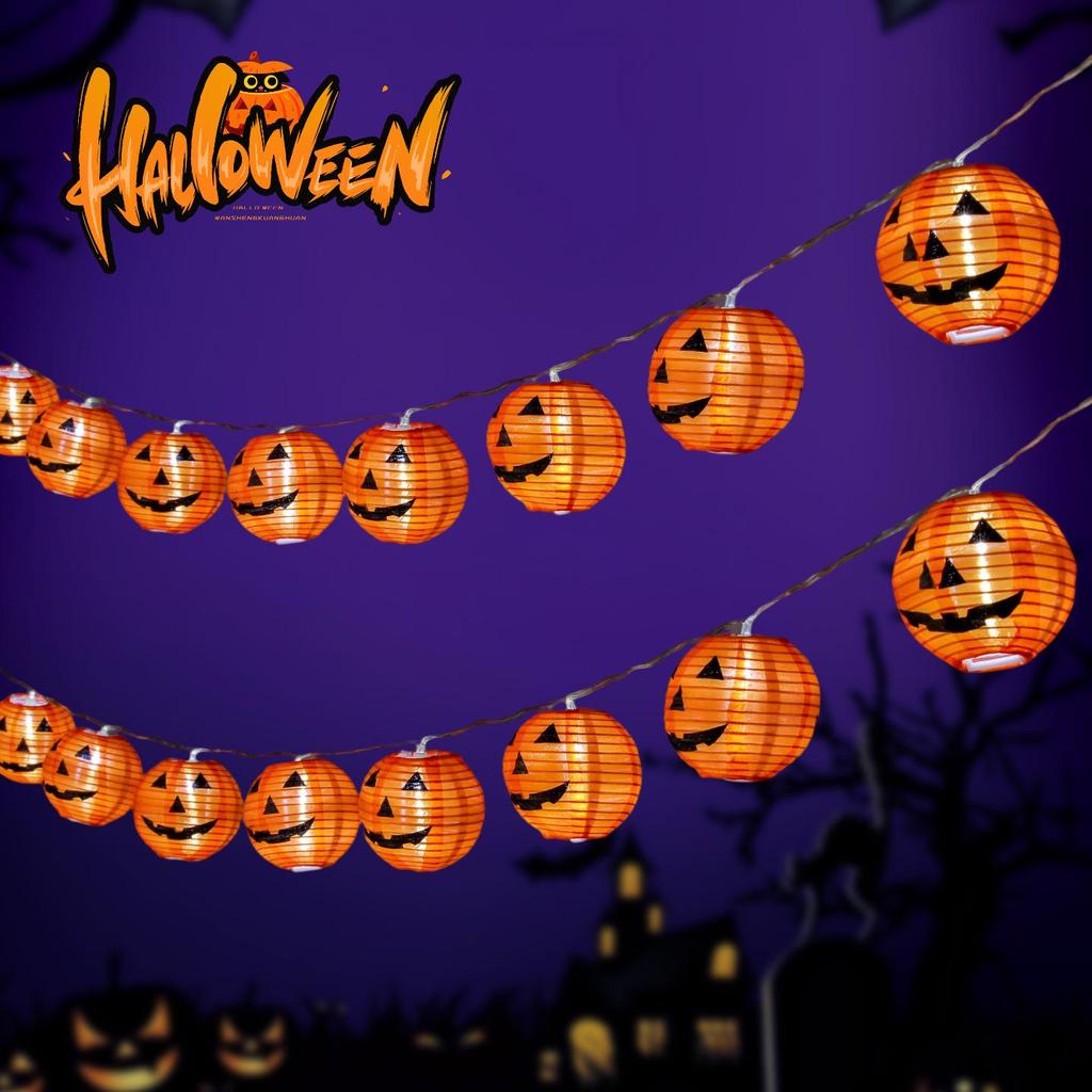 Halloween Pumpkin Lantern String Lights for Party & Bar Decorations