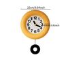 Wall Clock Silent Hanging Clock Office Home Decor Modern Silent Round Wood Clock for Dorm Kitchen Shop Classroom Hotel