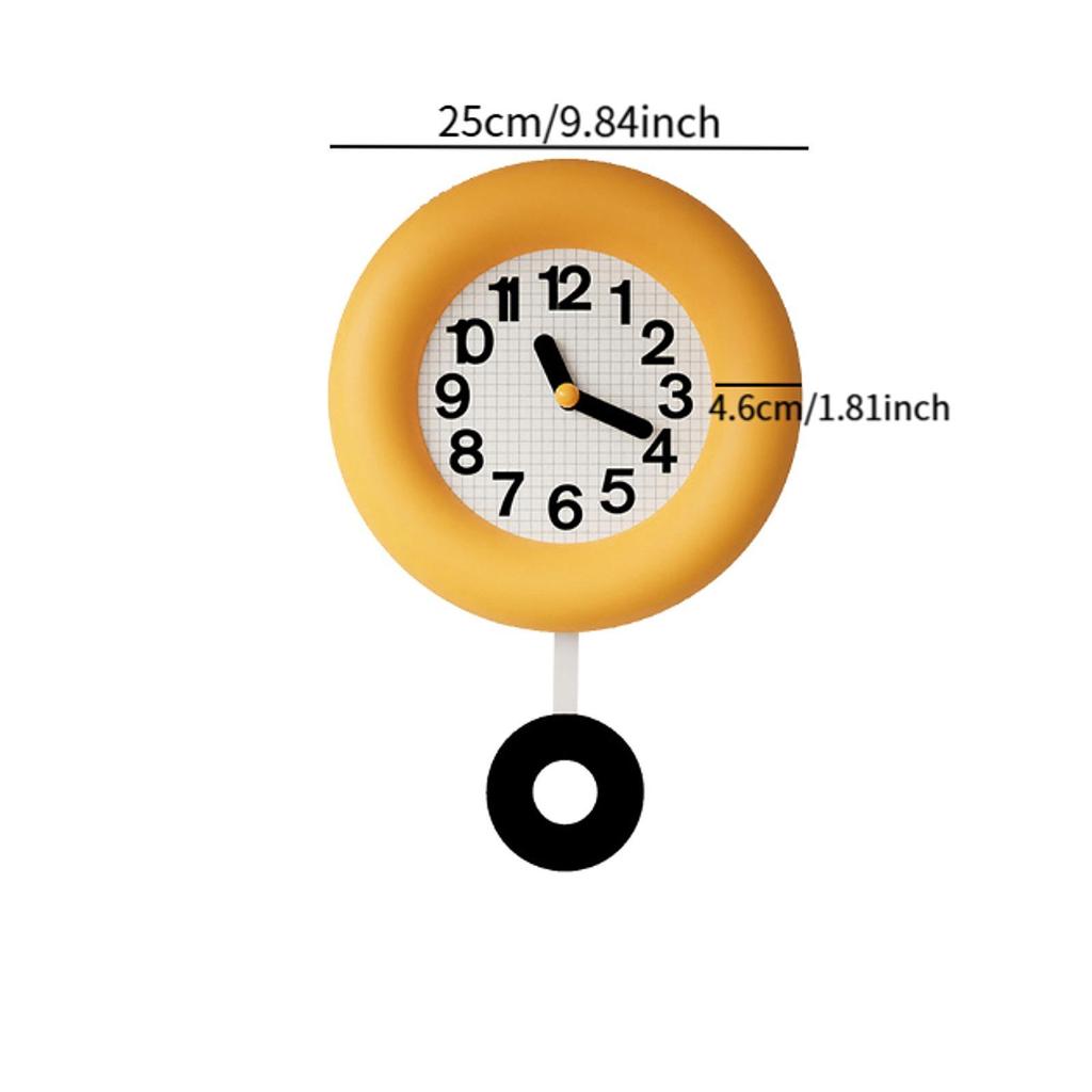 Wall Clock Silent Hanging Clock Office Home Decor Modern Silent Round Wood Clock for Dorm Kitchen Shop Classroom Hotel