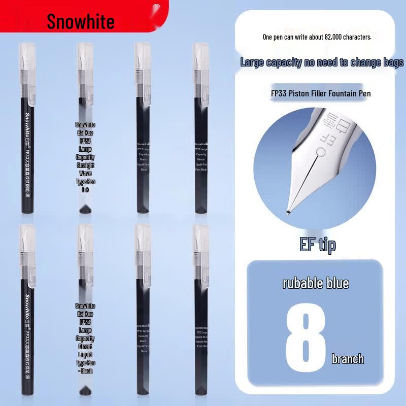 Snowhite Quick-Dry EF Disposable Fountain Pens