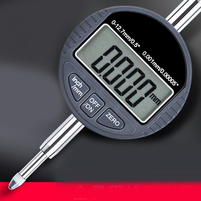 Electronic Digital Dial Indicator Gauge Inch/Metric Conversion 0-1Inch/25.4mm Digital Probe Indicator Dial Tester