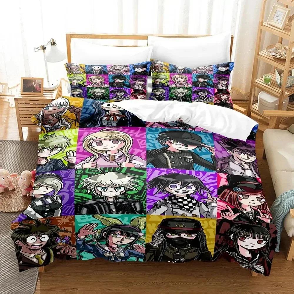 Anime Danganronpa V3 Chiaki Nanami Bedding Set Duvet Cover Bed Set Quilt Cover Pillowcase Comforter King Queen Size Boys Adult