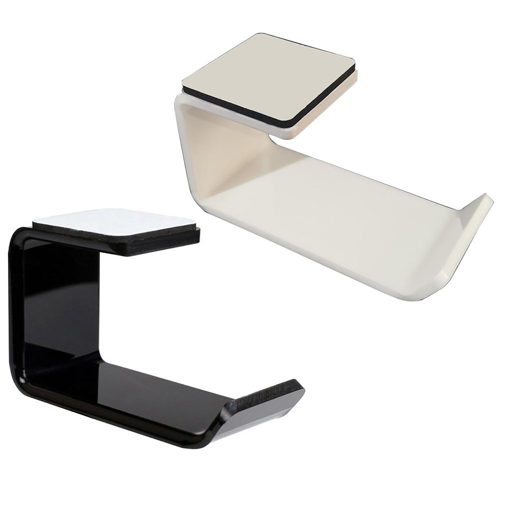 L Shape Computer Headset Stand Earphone Acrylic Display Holder Universal Headphone Wall Mount Hook