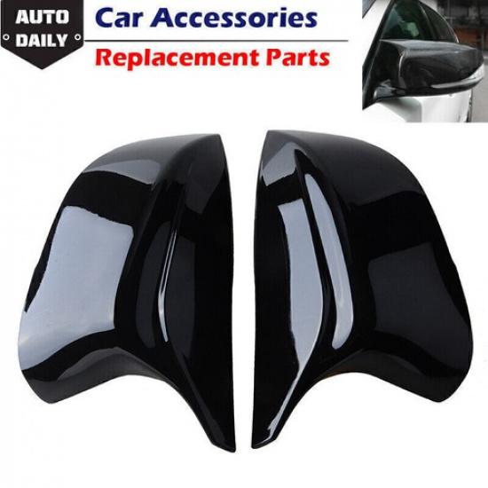for Infiniti Q50 Q60 Glossy Black Rear View Mirror Cover Caps M3 Style 2014-2022