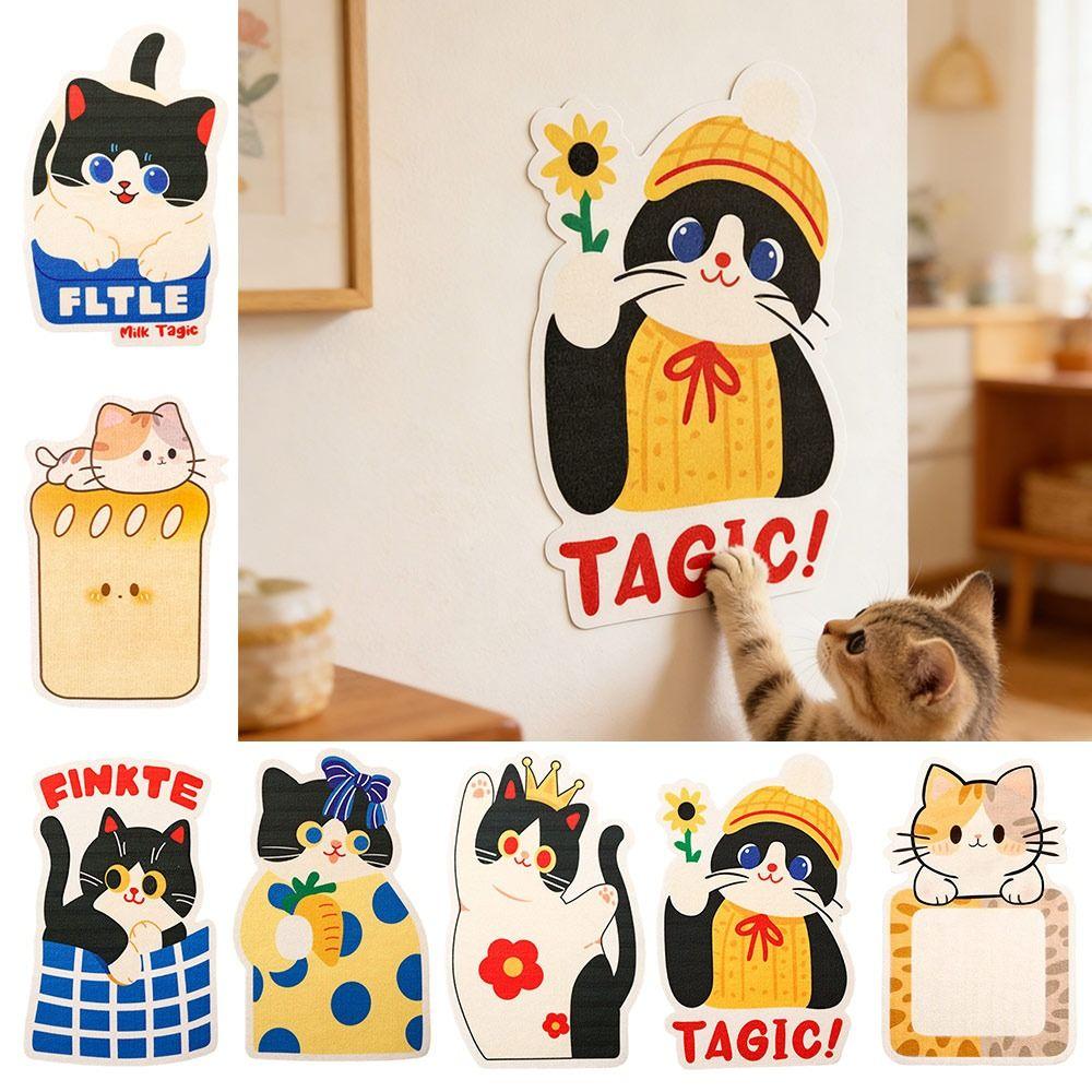 New Self-adhesive Cat Scratcher with Random Pendant Wall-mounted Cat Crawler Stickers Irregular-shaped Scratching Post