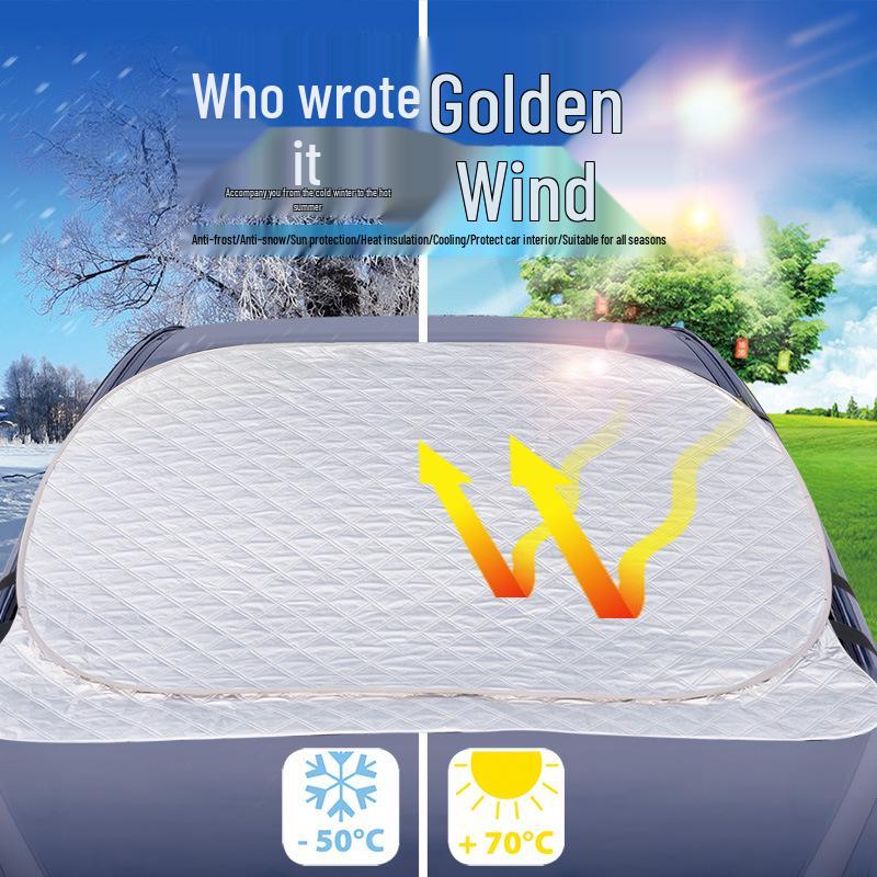 Steel Wire Thickened Padded Car Sunshade - High-Performance Heat Insulation Visor for Front Windshield.