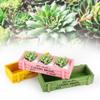 3PCS Multifunctional Succulent Plant Pot Wood Storage Box Decoration Durable Desktop Storage Case