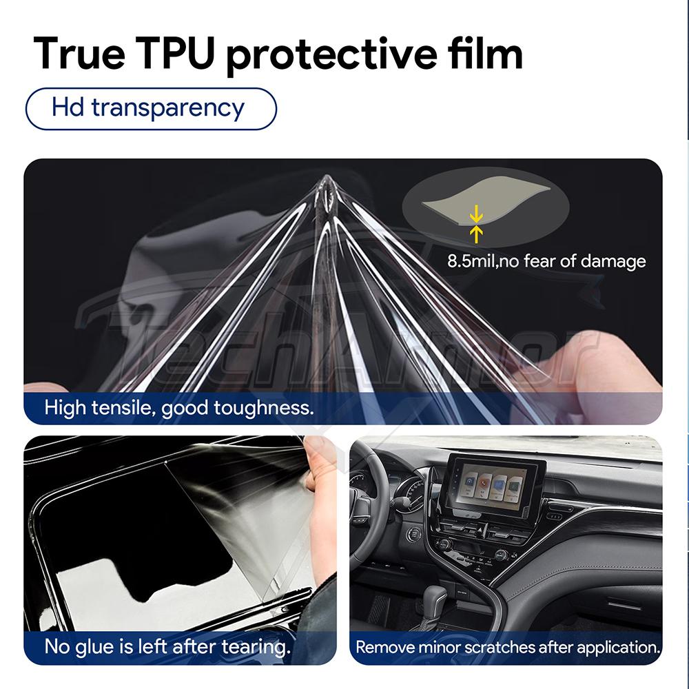 TPU Protective Film for Toyota Camry 2021-2023 Interior Anti-Scratch Transparent Sticker