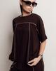 Women's Suit Butella 16544 M Chocolate (T-shirt, Pants)