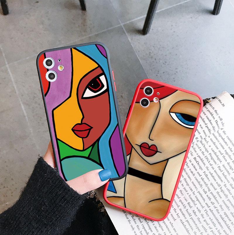 Picasso Abstract Art Painting Phone Case For iPhone 15 11 12 13 14 Pro MAX Mini 17 16 Pro Max Plus Shockproof Back Cover Fundas