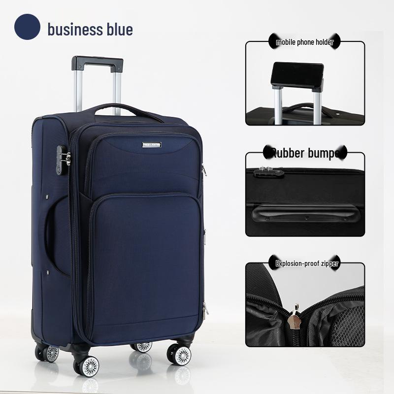 Extra Large Waterproof Oxford Cloth Trolley Luggage, Durable 100-Inch Case with Password Lock, Ideal for Travel & Moving.