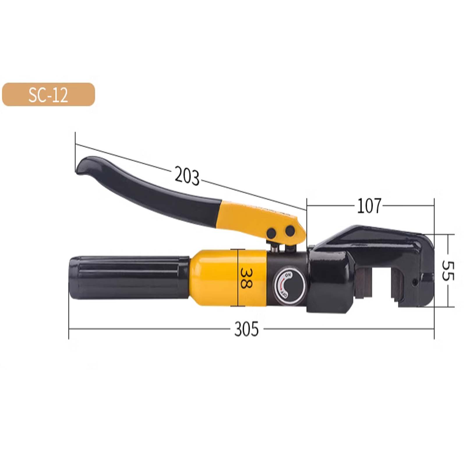 Powerful Hydraulic Rebar Steel Shears Manual Steel Bar Cutting Crimping Pliers