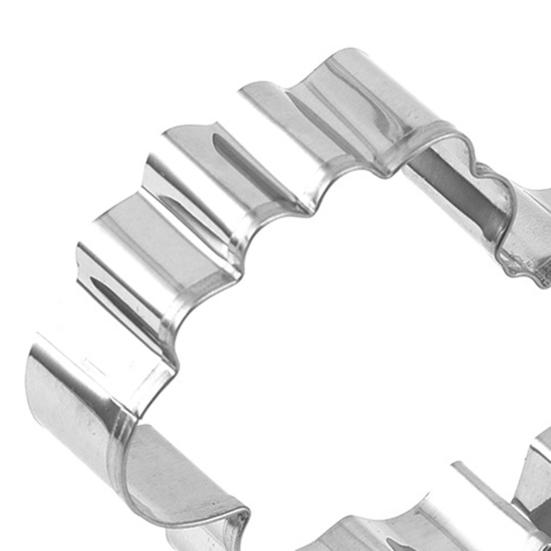 6-Pc Easter Cookie Cutter Set - Stainless Steel Bunny, Egg, Chick, Carrot, Butterfly, Flower Shapes